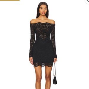 House of Harlow 1960 Black Lace Mini Dress
